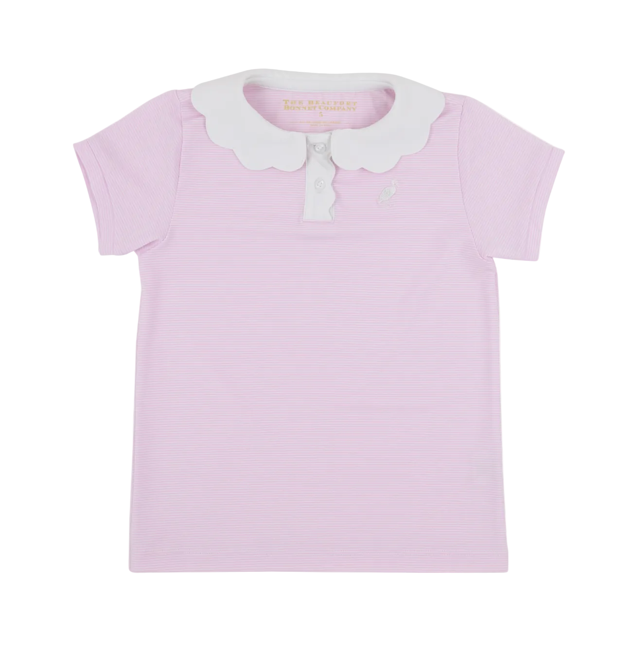 Prepletic Preppy Polo - Valley High Violet Stripe / Worth Ave White from Anderson Parker