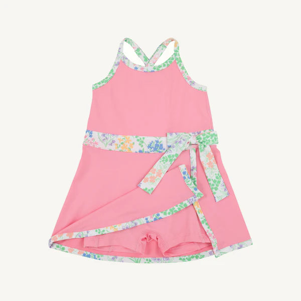Prepletic™ Teggy Tennis Dress - Hamptons Hot Pink with Gaston Street Garden from Anderson Parker