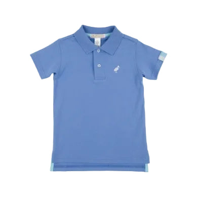 Prim And Proper Polo - Barbados Blue/Worth Ave White from Anderson Parker