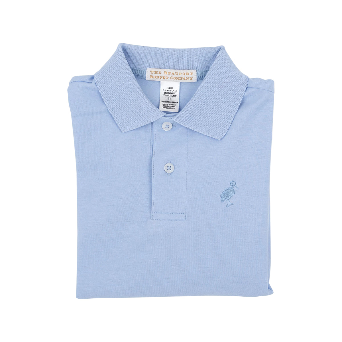 Prim And Proper Polo Ls Pima Onesie - Beale Street Blue/Barrington Blue from Anderson Parker