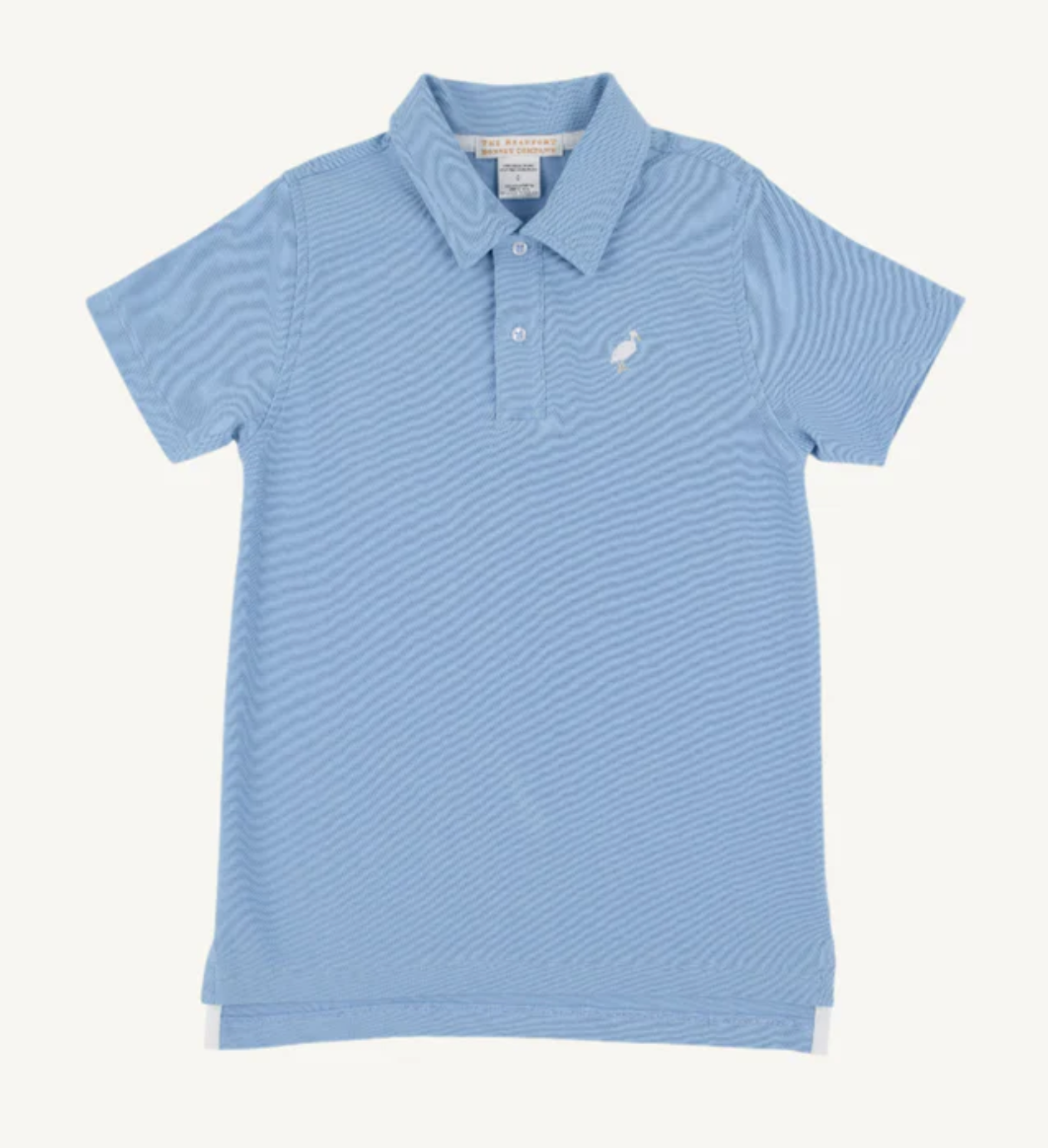 Prim & Proper Beach Polo - Sarasota Sky with Multicolor Stork from Anderson Parker