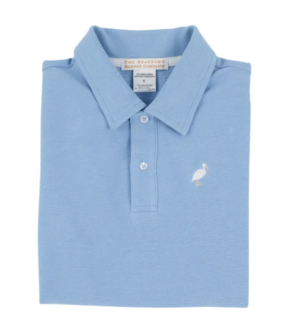 Prim & Proper Beach Polo - Sarasota Sky with Multicolor Stork from Anderson Parker