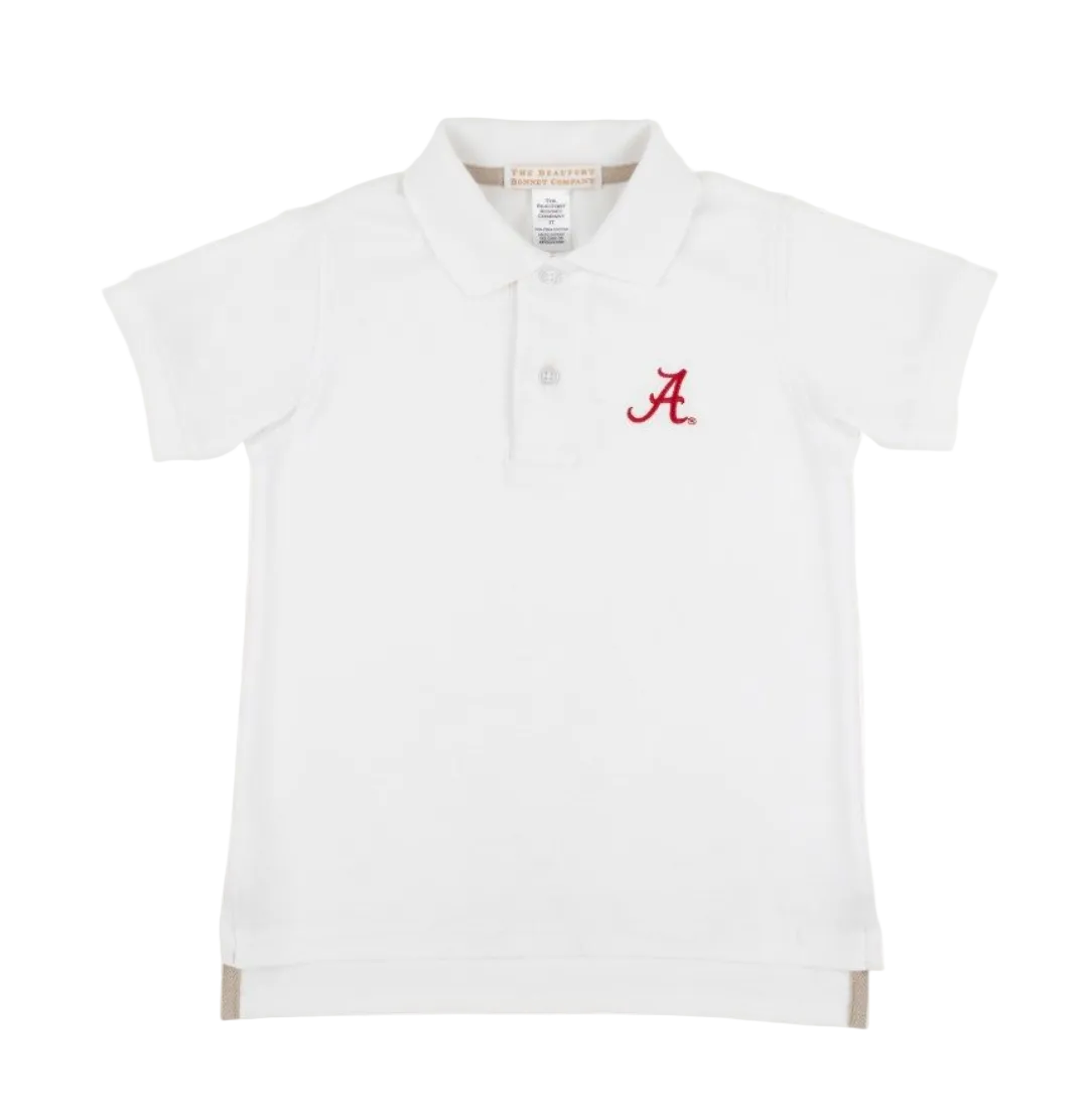 Prim & Proper Polo & Onesie - Worth Ave White/Worth Ave White/Alabama from Anderson Parker