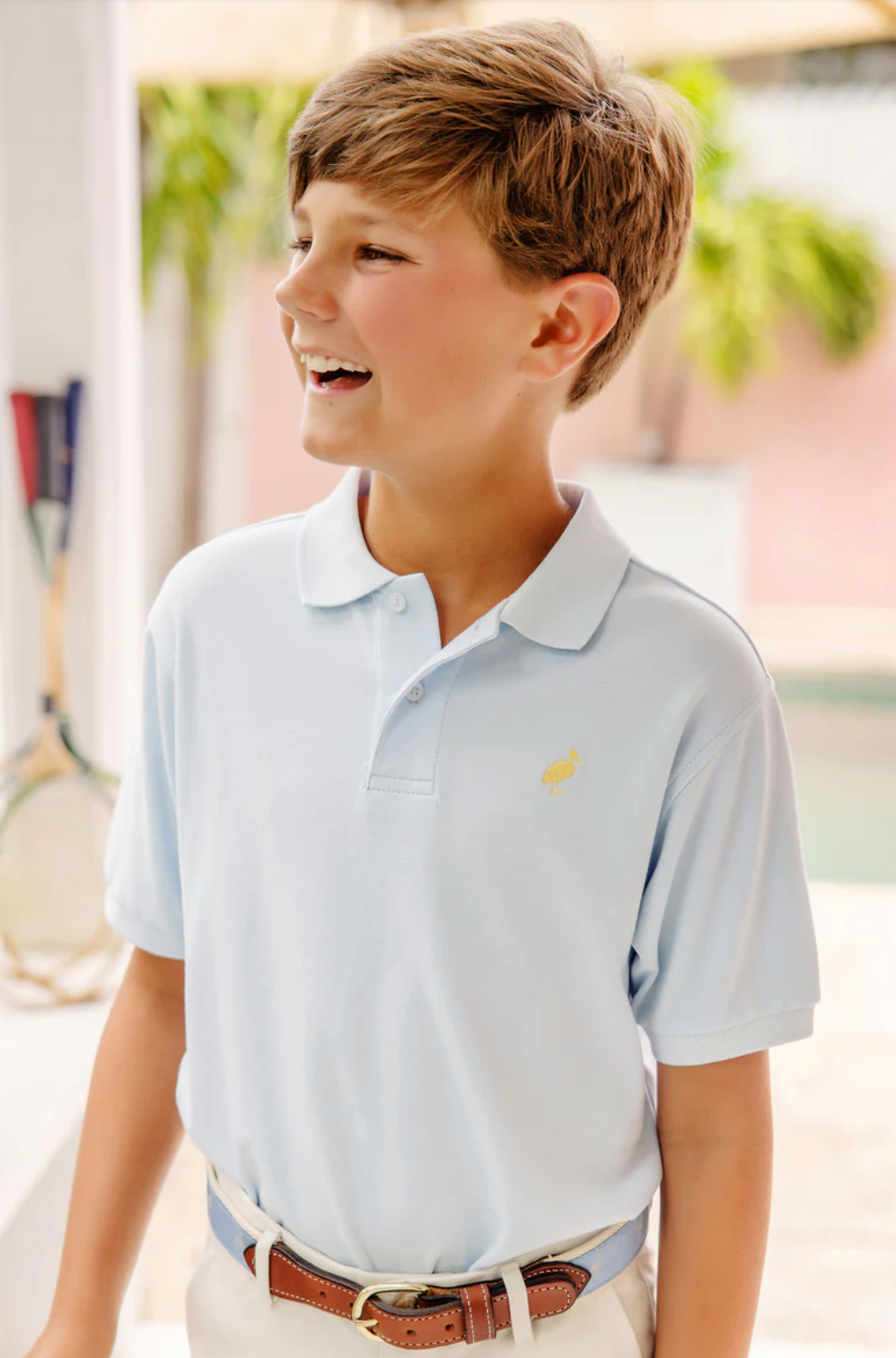 Prim and Proper Polo - Buckhead Blue/Bellport Butter Yellow from Anderson Parker