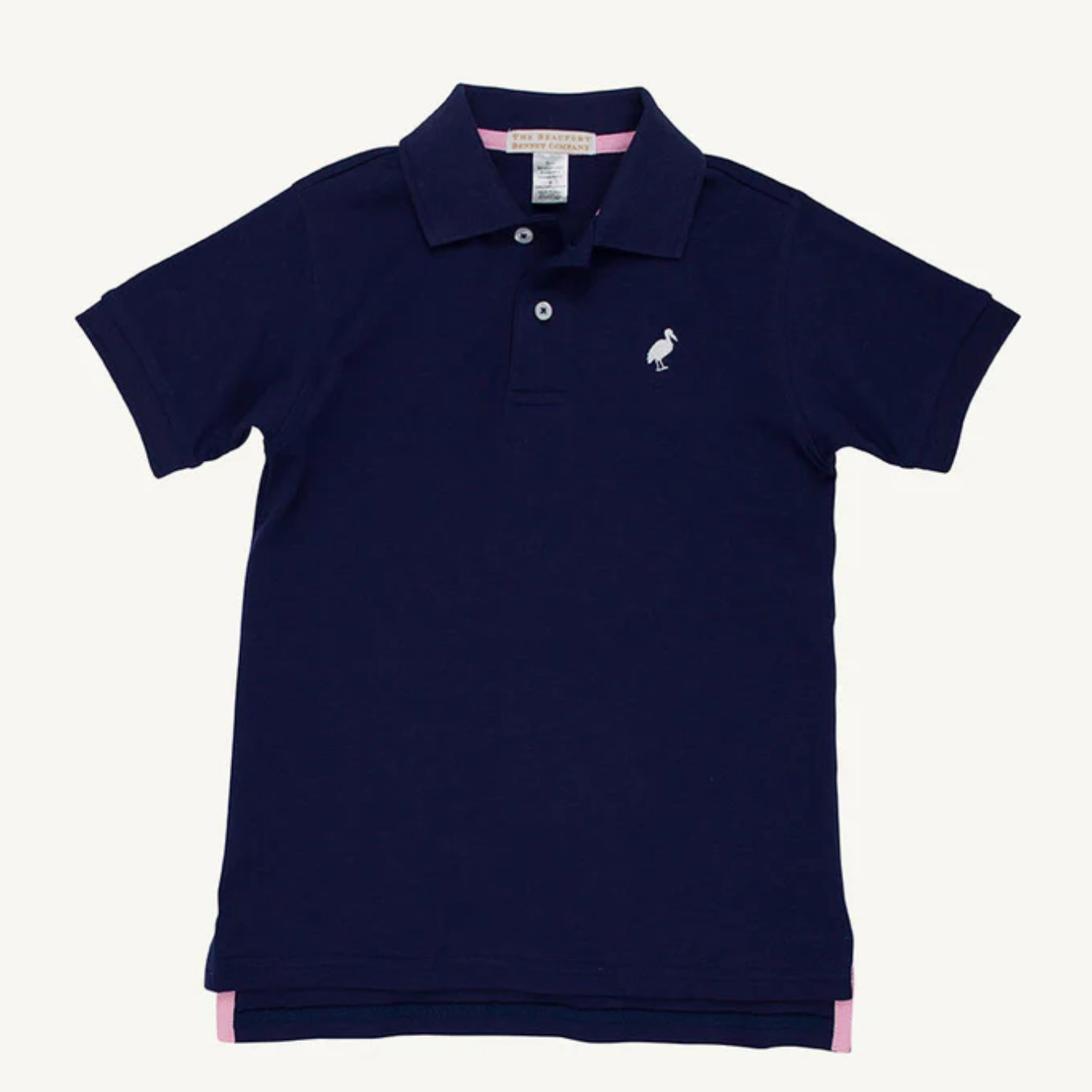 Prim and Proper Polo - Nantucket Navy with Worth Avenue White Stork from Anderson Parker