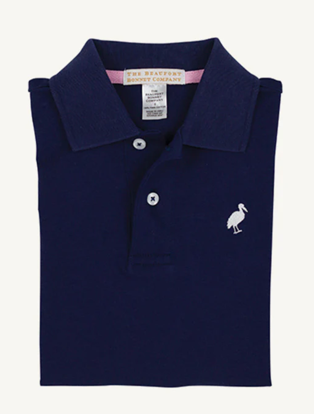 Prim and Proper Polo - Nantucket Navy with Worth Avenue White Stork from Anderson Parker