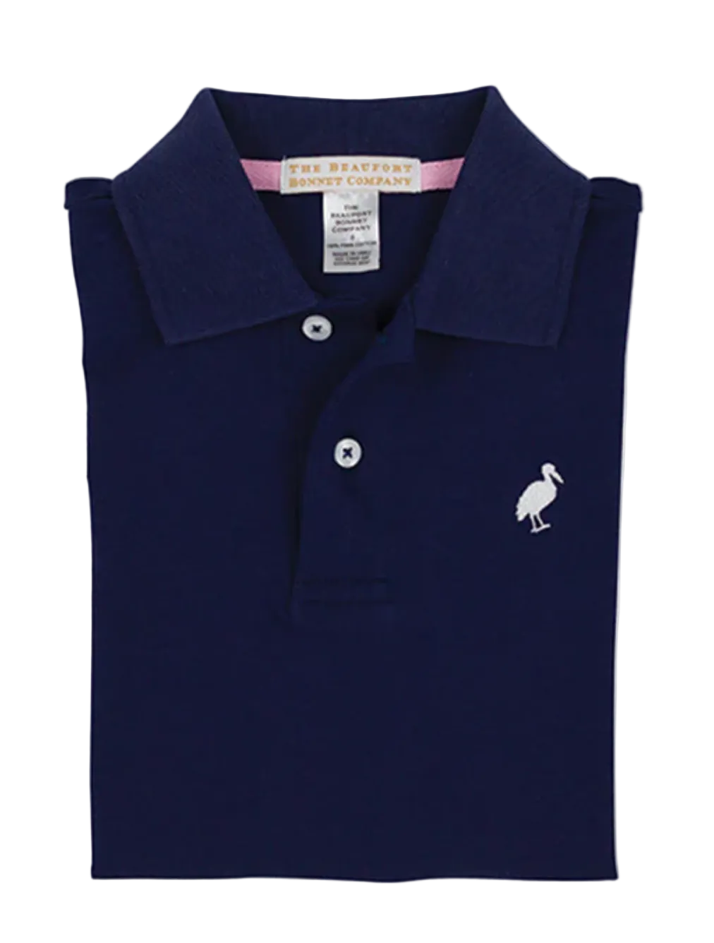 Prim and Proper Polo - Nantucket Navy with Worth Avenue White Stork from Anderson Parker