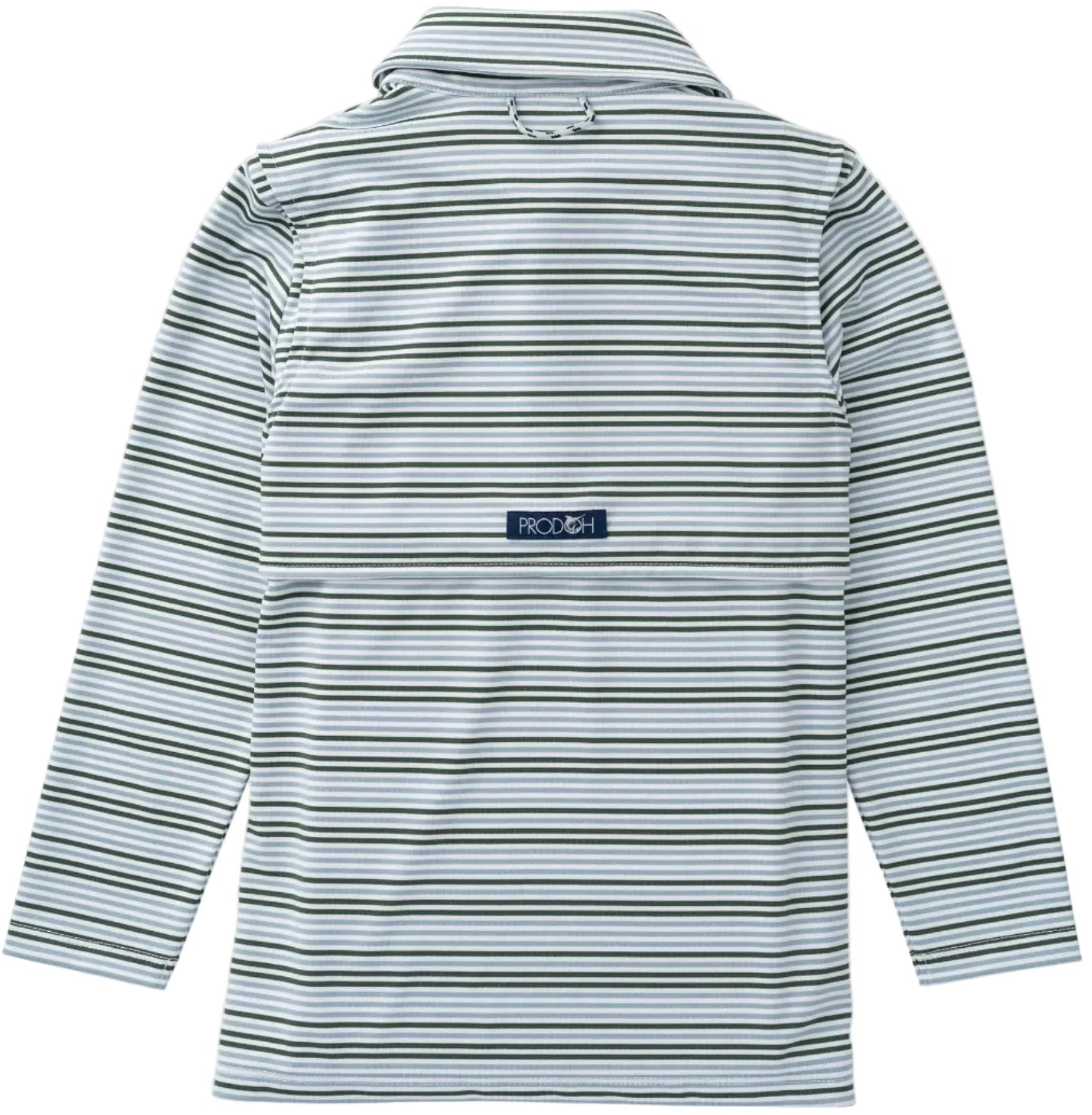 Pro Performance Long Sleeve Polo - Arona Camping Green Stripe from Anderson Parker