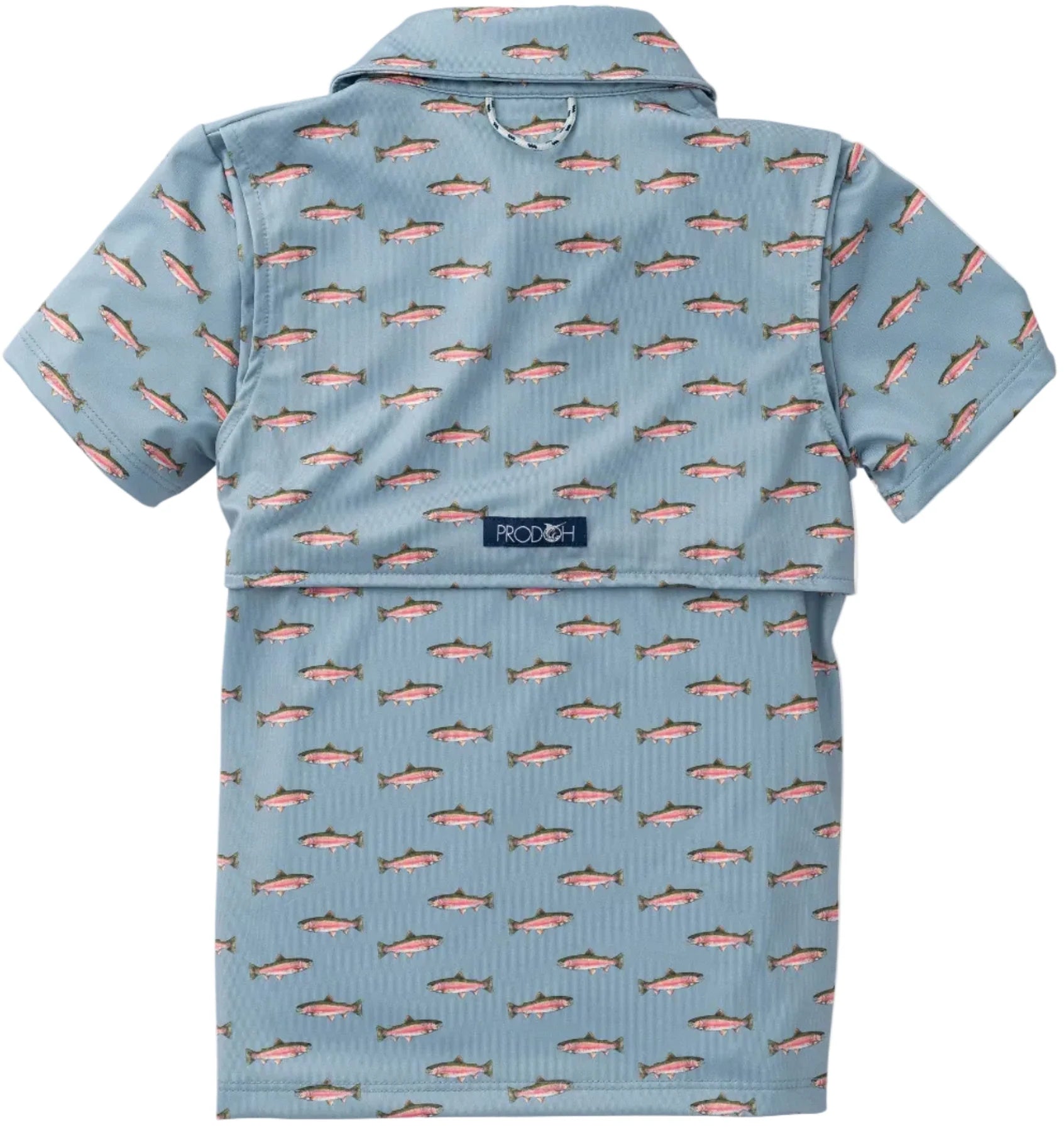 Pro Performance Short Sleeve Polo - Rainbow Trout Print from Anderson Parker