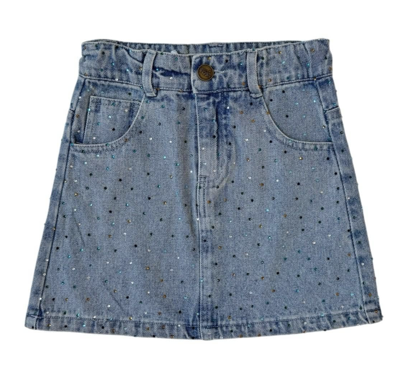 Rainbow Sparkle Denim Skirt from Anderson Parker