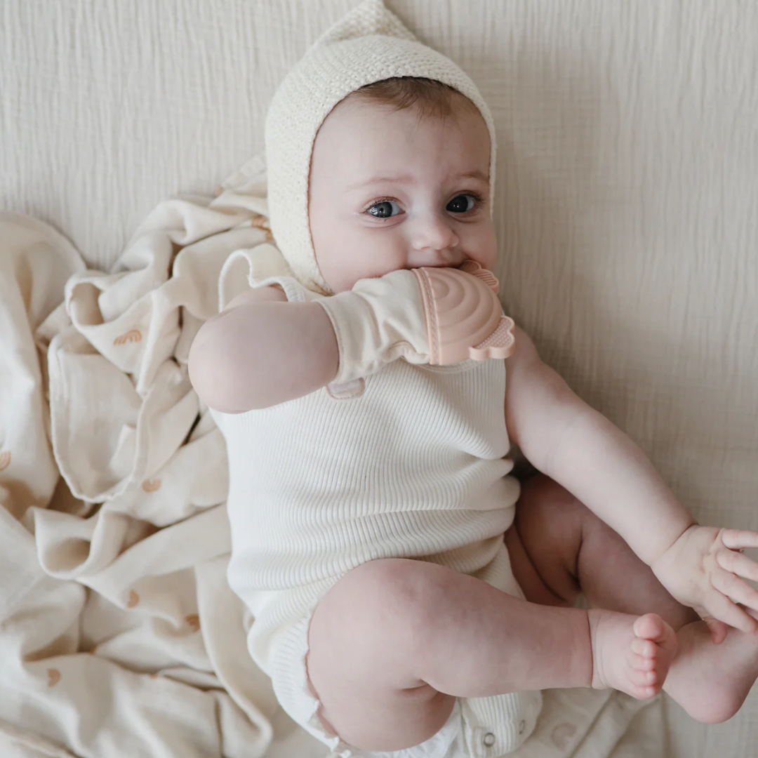 Rainbow Teething Mitten from Anderson Parker
