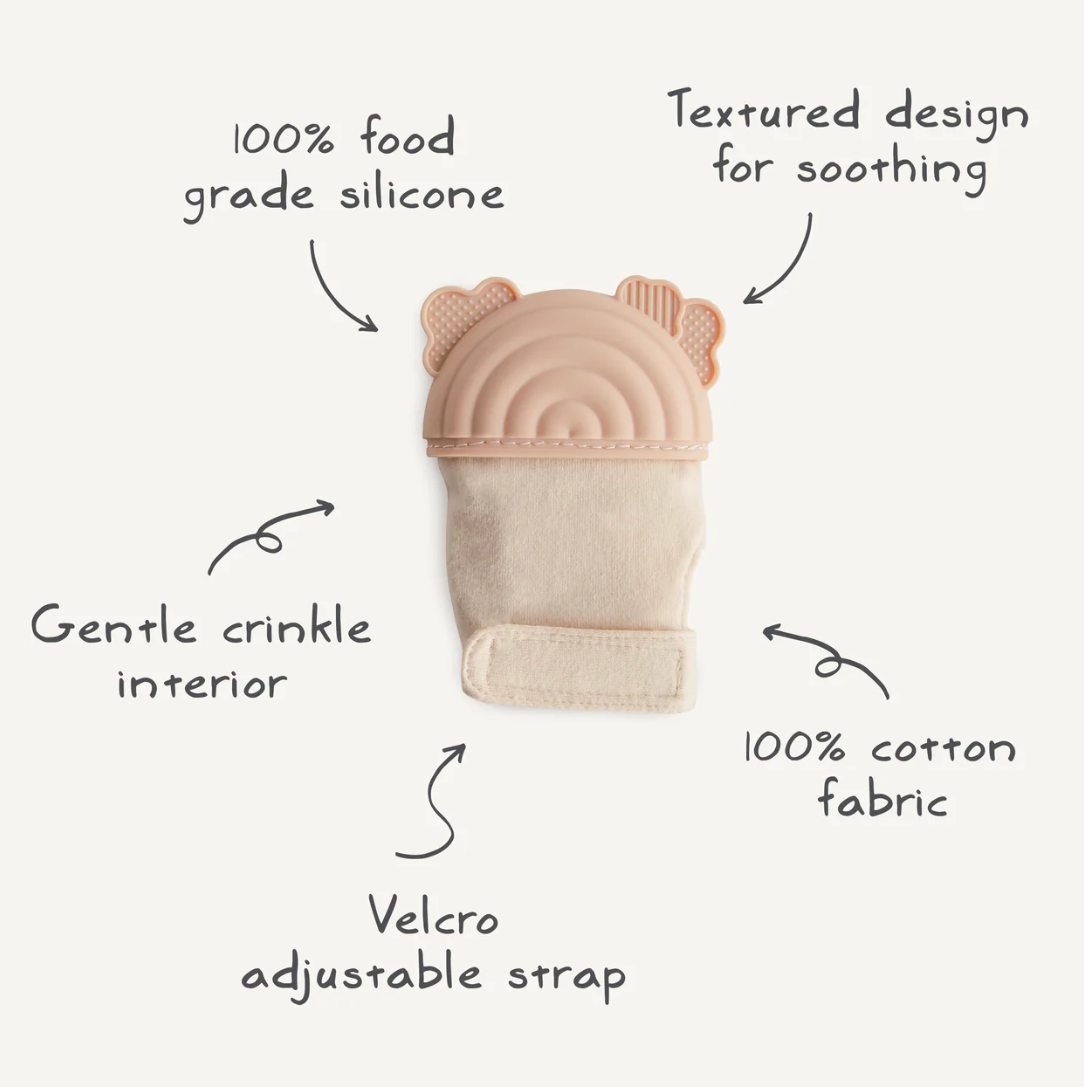 Rainbow Teething Mitten from Anderson Parker