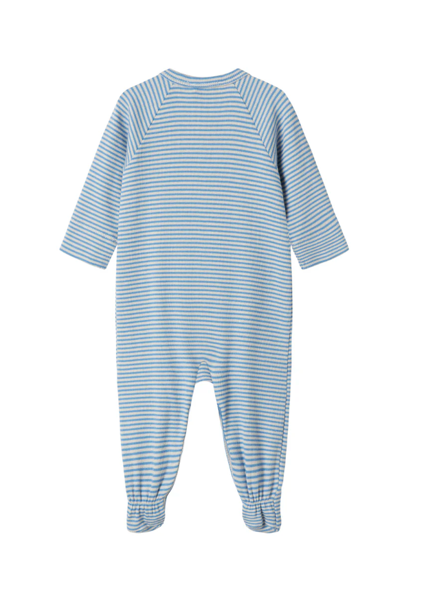 Renas, Jumpsuit & Hat Set - Blue Stripe from Anderson Parker