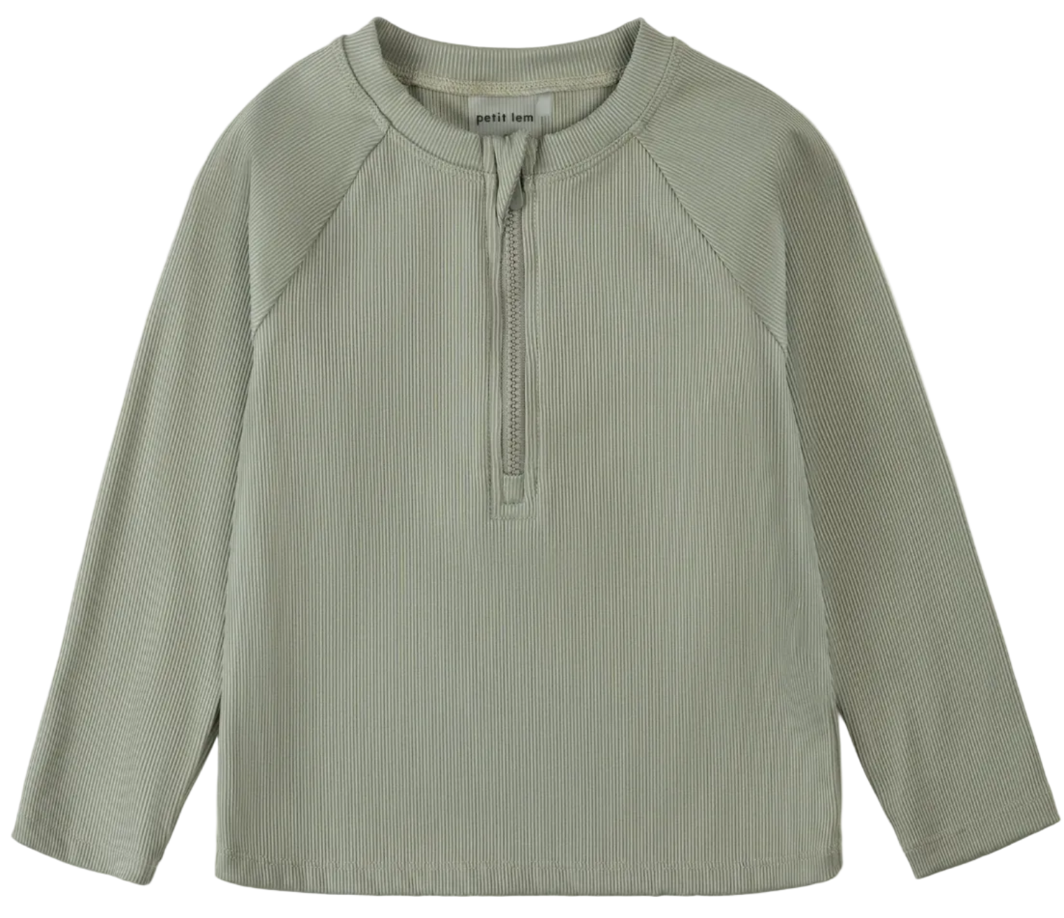 Ribbed Sage Half Zip Rashguard from Anderson Parker