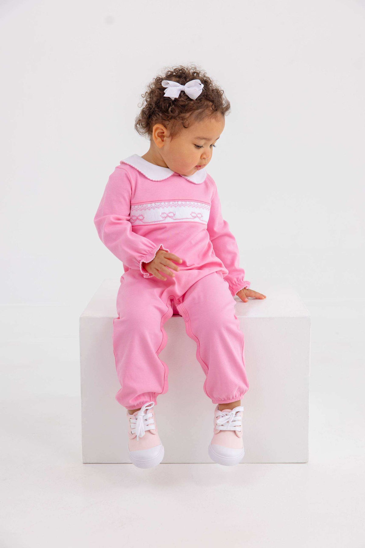 Rigsby Romper - Hamptons Hot Pink/Worth Ave White from Anderson Parker