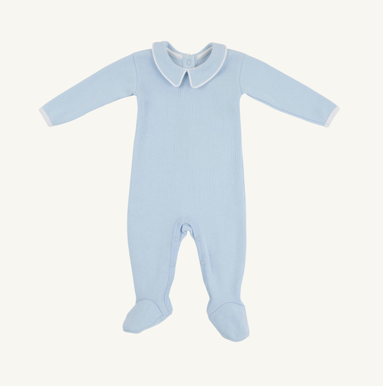 Rock Me Romper - Ribbed - Buckhead Blue/Worth Ave White from Anderson Parker