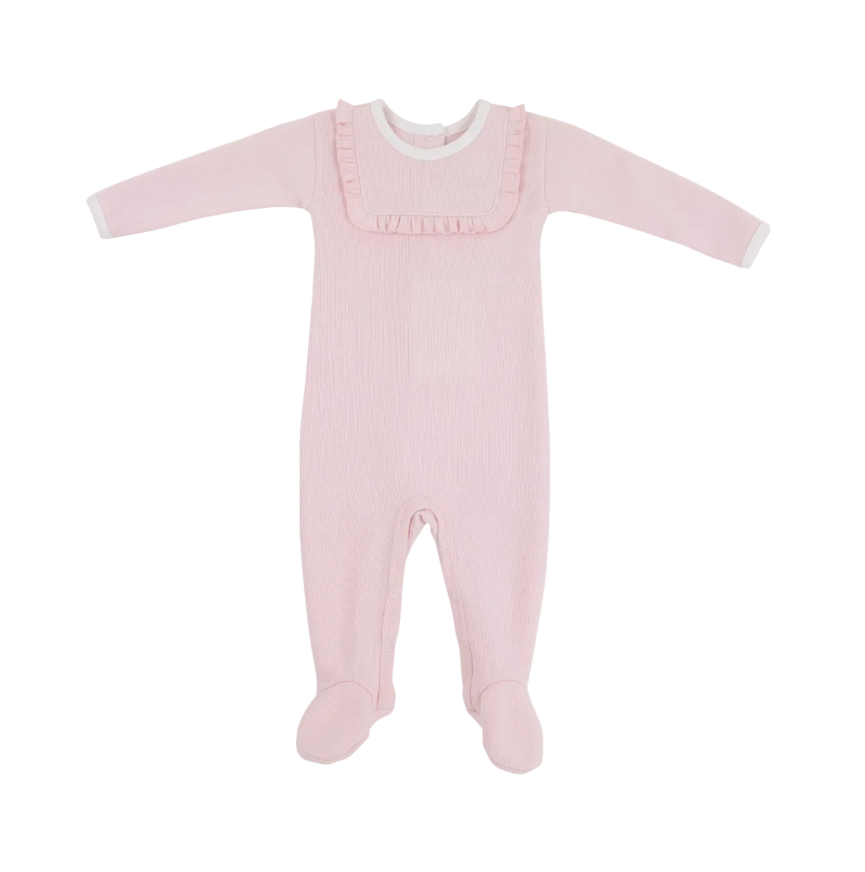 Rock Me Romper - Ribbed - Palm Beach Pink/Worth Ave White from Anderson Parker