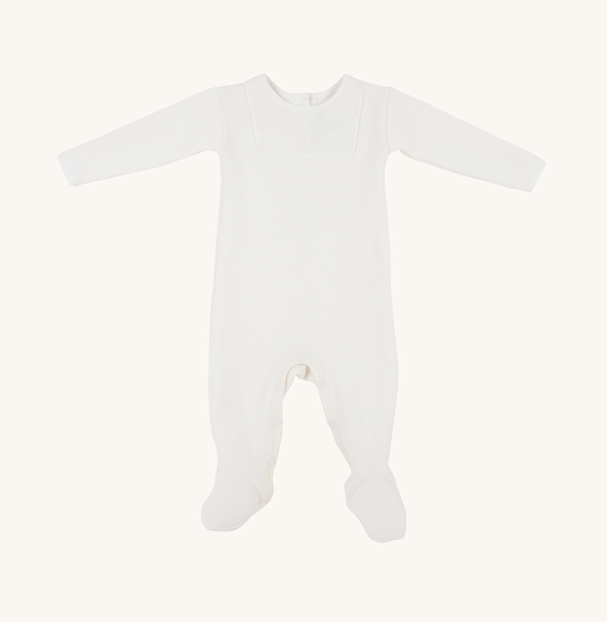 Rock Me Romper - Ribbed - Palmetto Pearl/Worth Ave White from Anderson Parker
