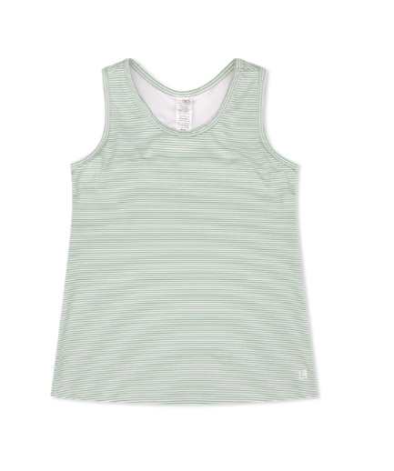 Rory Razorback Tank & Skort Set- Pistachio Green Ministripe from Anderson Parker