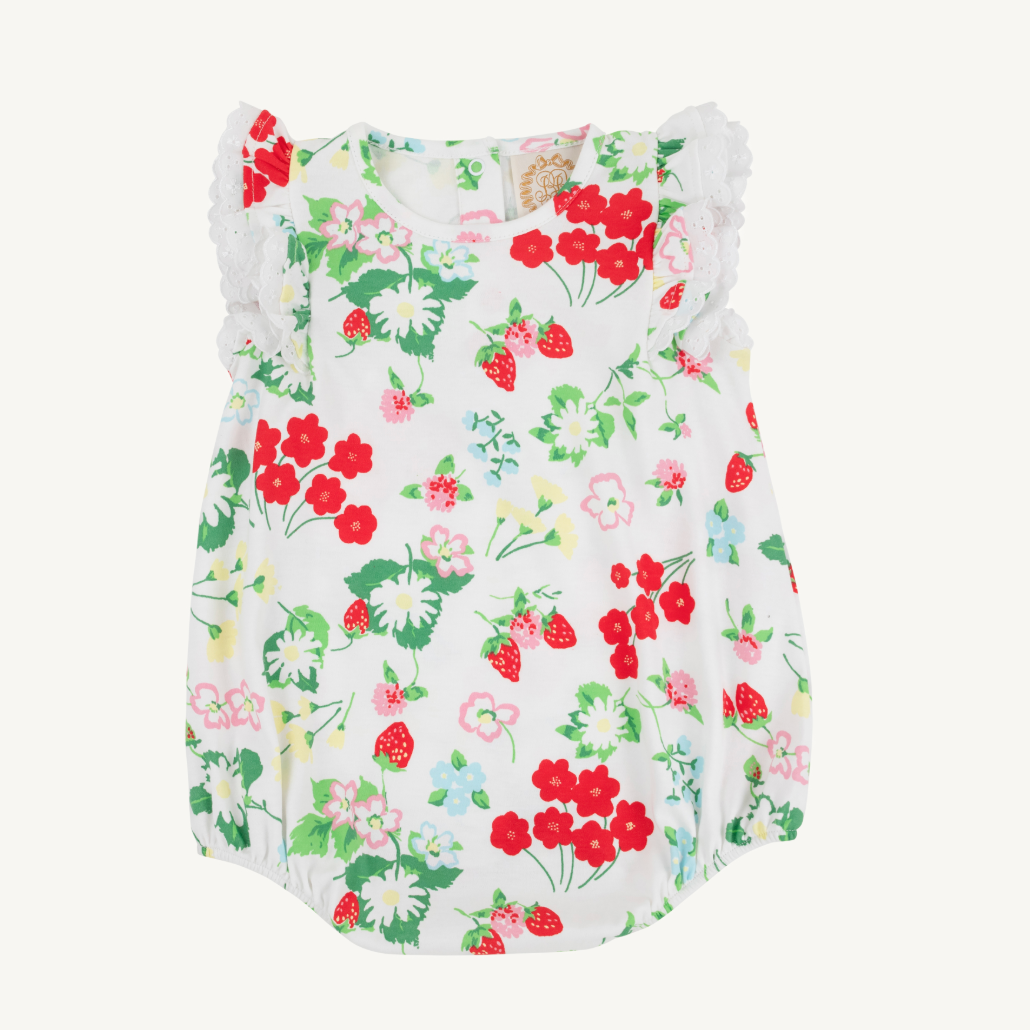 Ruehling Ruffle Bubble - Pima - Berry Sweet/Worth Ave White from Anderson Parker