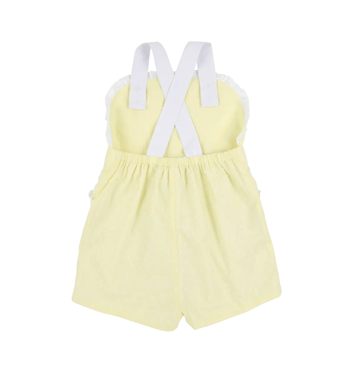 Ruthie Romper - Dallas Dot - York Yellow and Worth Ave White Dallas Dot from Anderson Parker