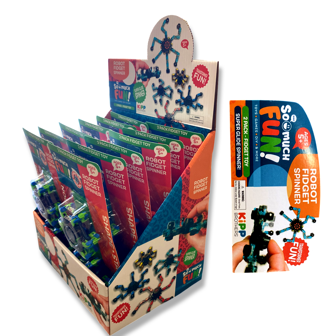 SO MUCH FUN! MICRO ROBOT SPINNER 2 PACK from Anderson Parker