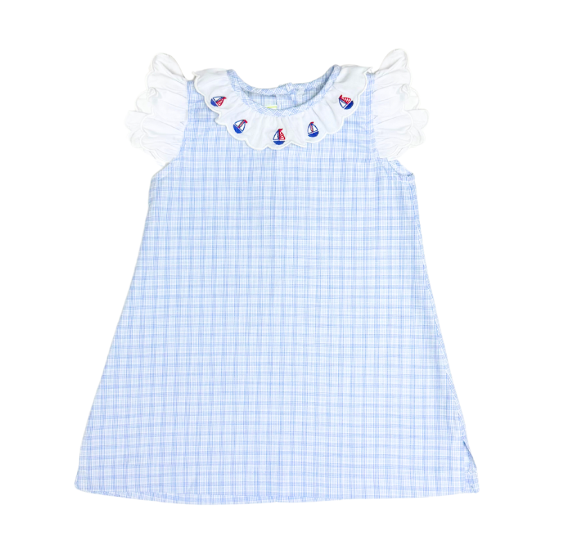 Sailboat Scalloped Angel Dress from Anderson Parker