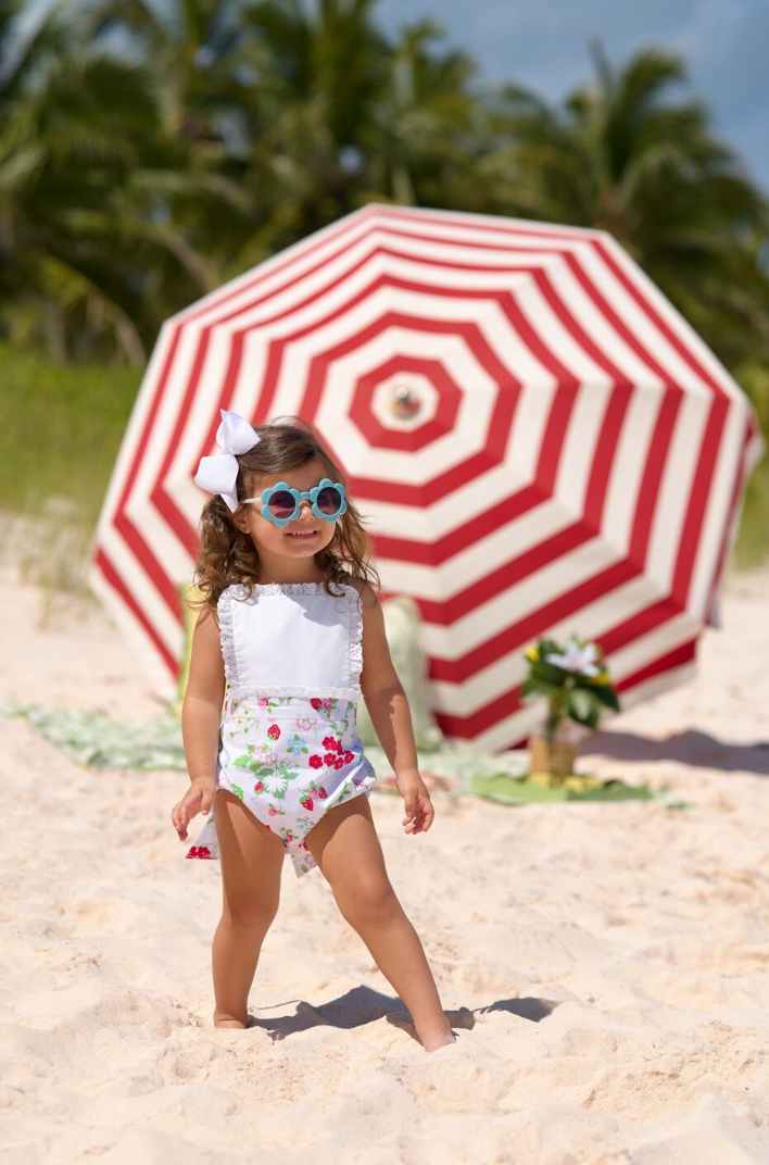Sally Sunsuit - Broadcloth - Berry Sweet/Worth Ave White from Anderson Parker