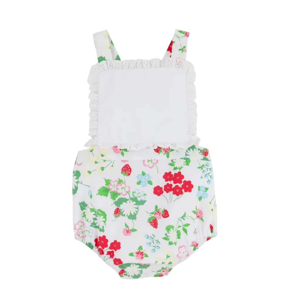 Sally Sunsuit - Broadcloth - Berry Sweet/Worth Ave White from Anderson Parker