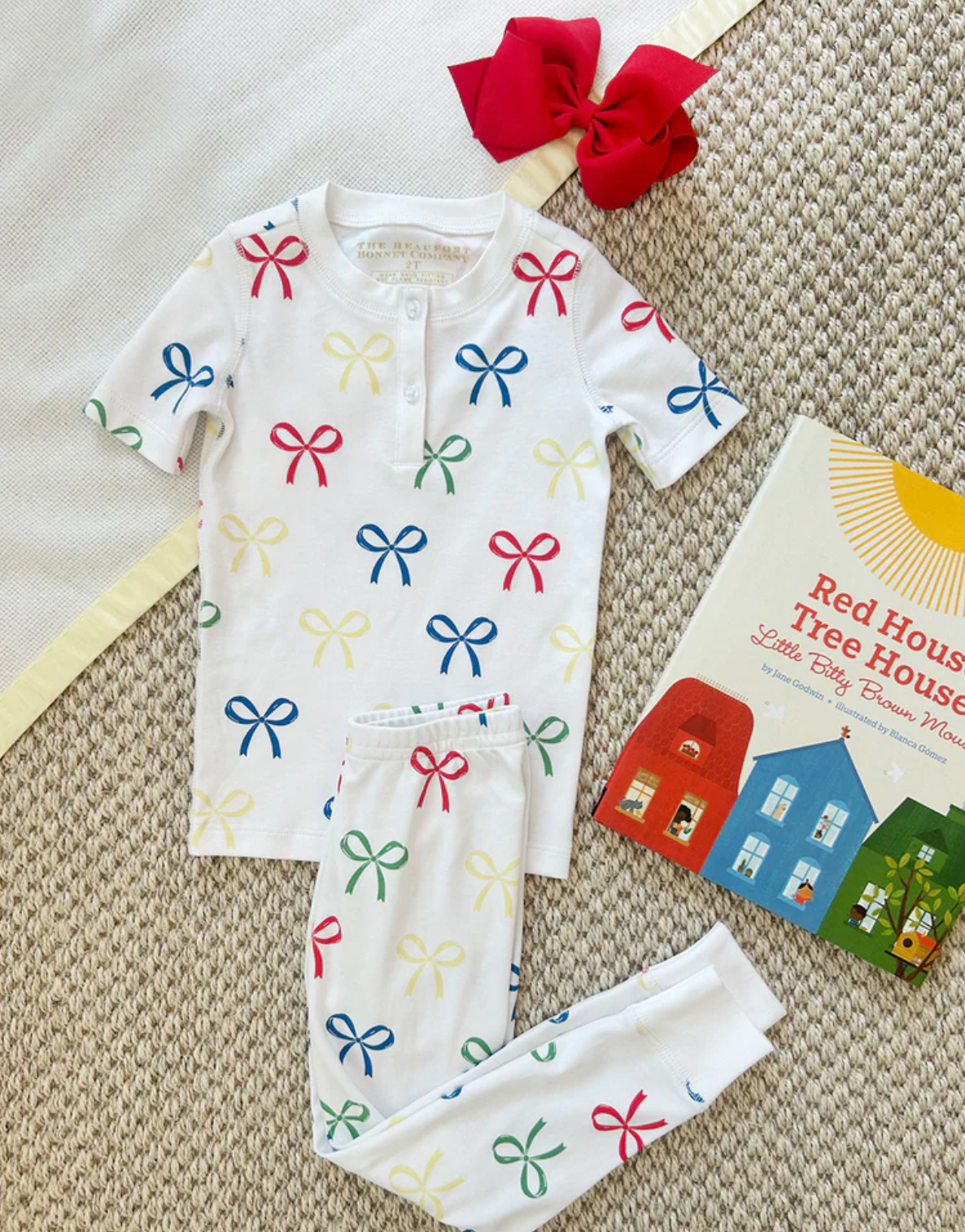 Sara Jane's Short Sleeve Set - Ribbon Reminder with Worth Avenue White from Anderson Parker