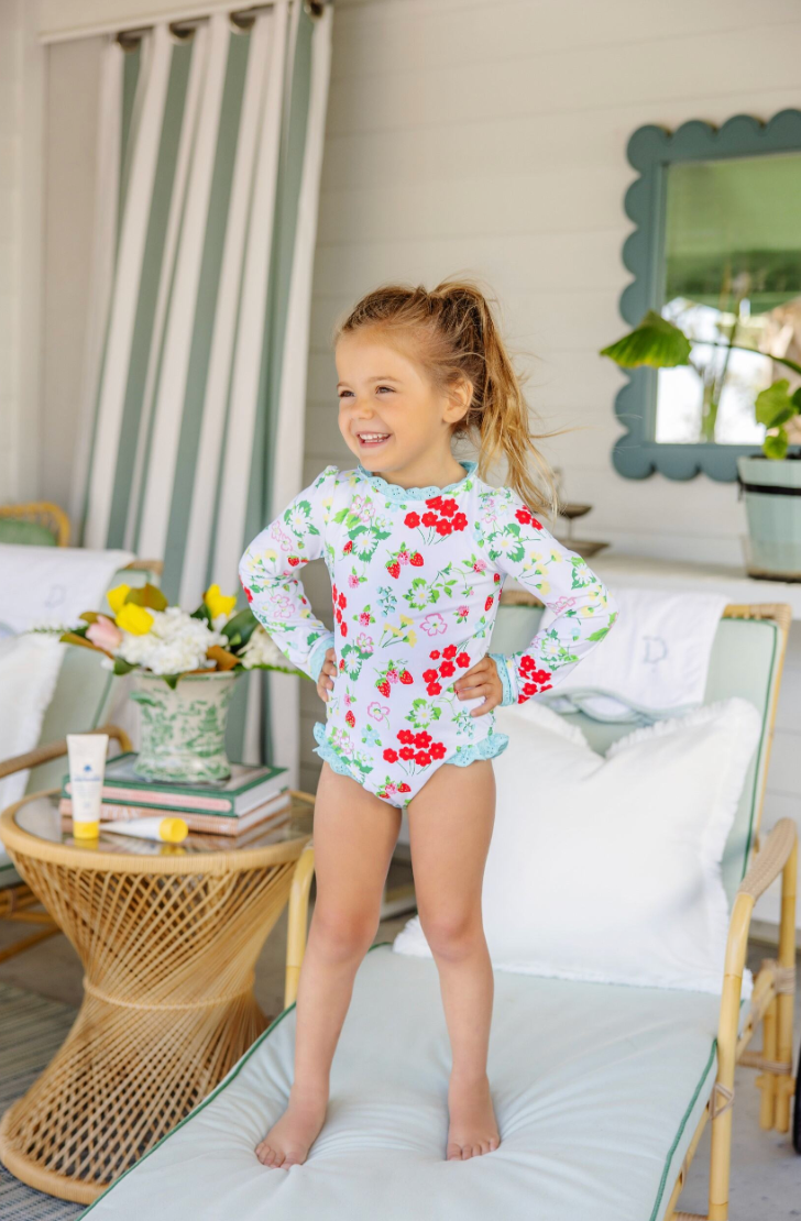Sarasota Surf-Suit - Berry Sweet/Belhaven Blue from Anderson Parker
