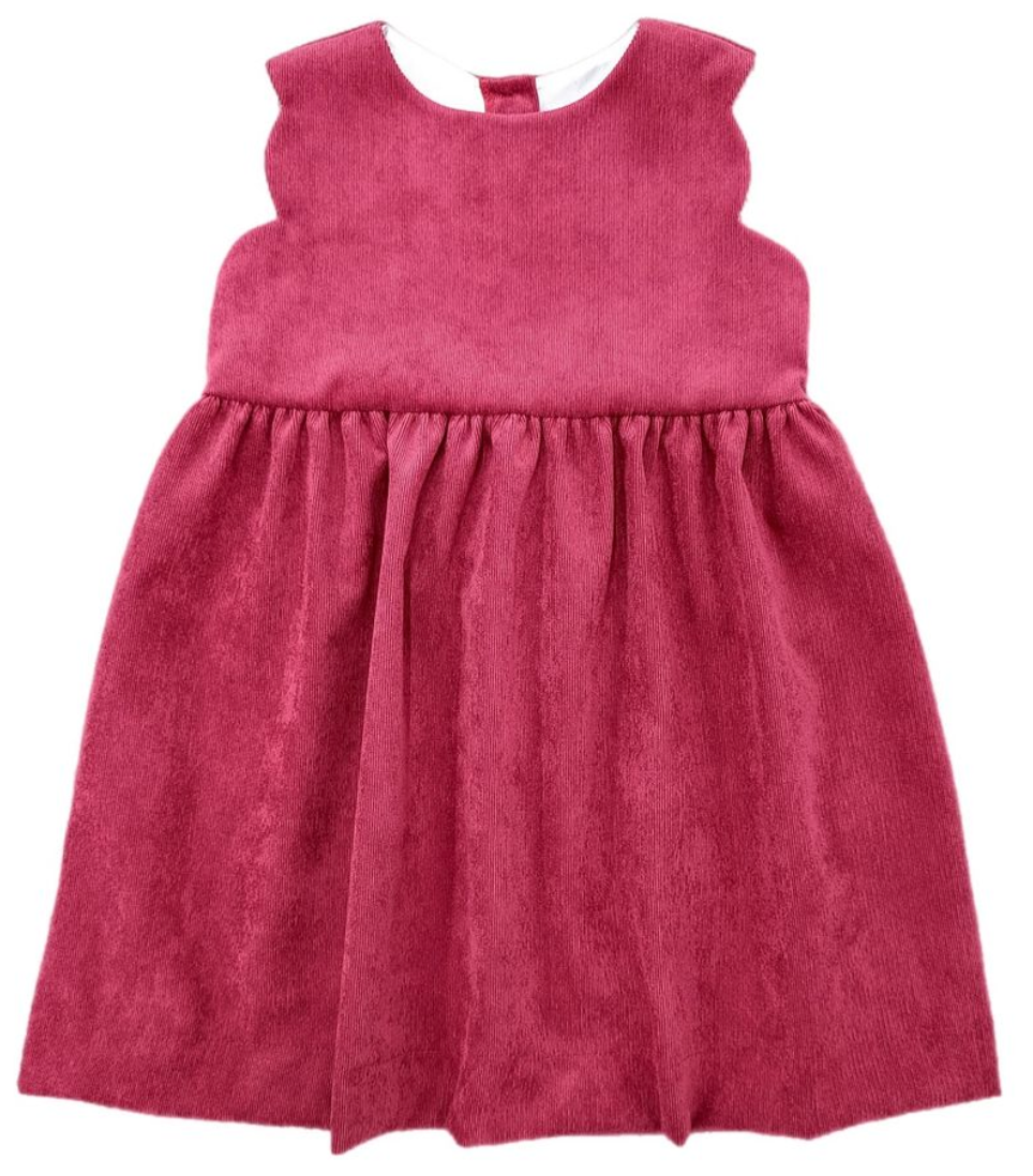 Savannah Scalloped Jumper - Red Cord from Anderson Parker