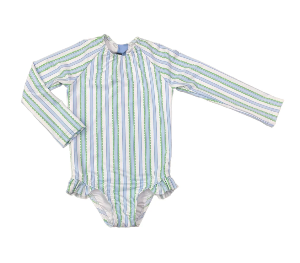 Scallop Stripe Girls Swim from Anderson Parker
