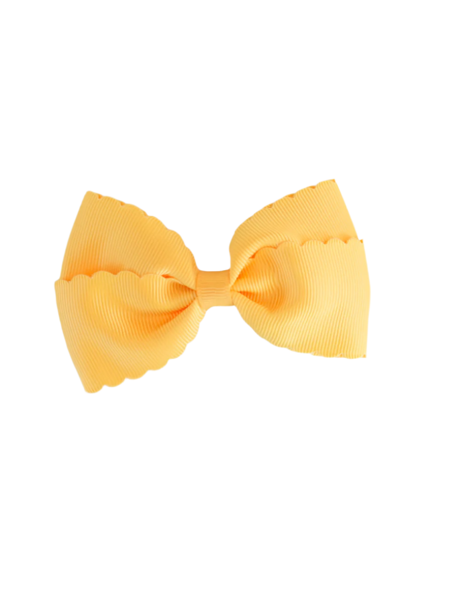 Scalloped Lottie Bow - Gold/Yellow from Anderson Parker