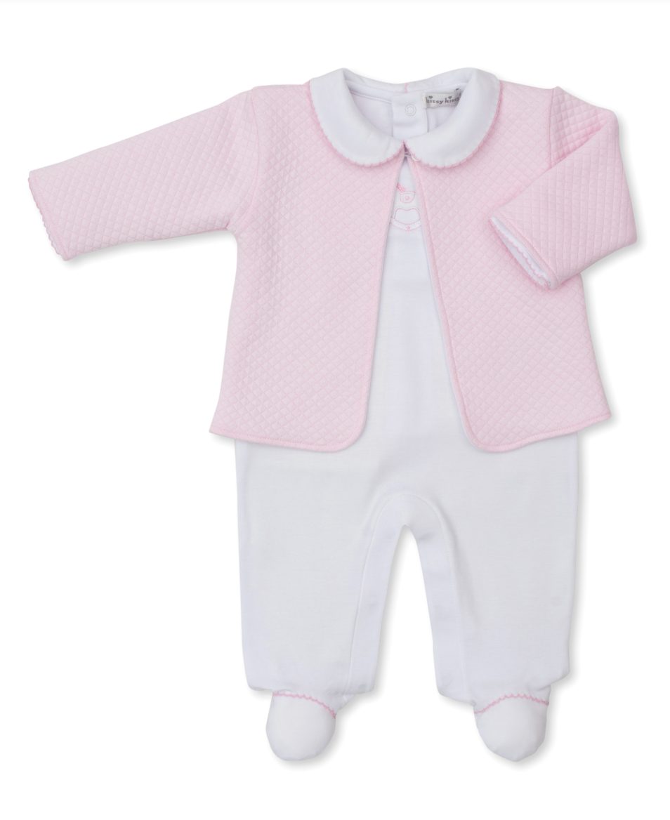 Riding Rockers - Footie with Jacket - Pink from Anderson Parker