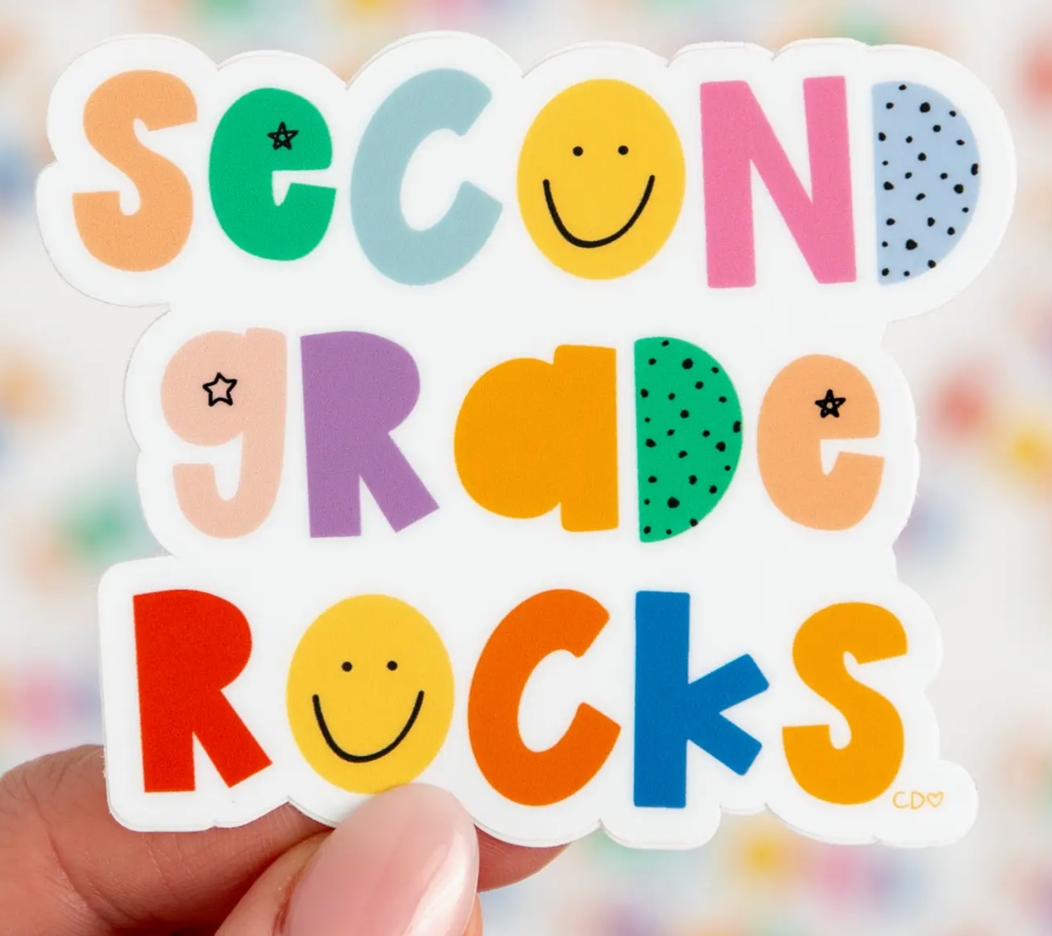 Second Grade Rocks Decal Sticker from Anderson Parker