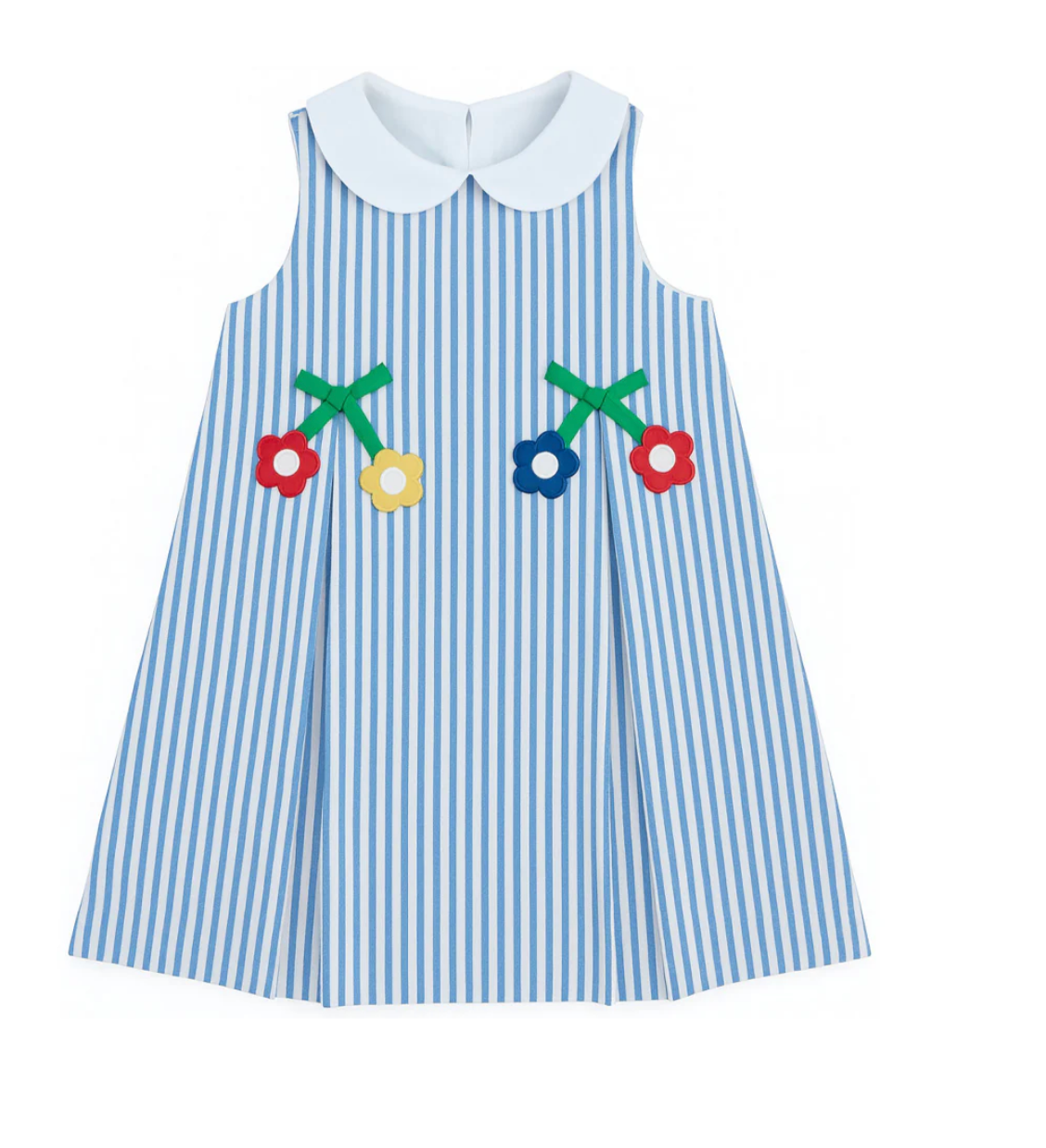 Seersucker Dress With Flowers from Anderson Parker