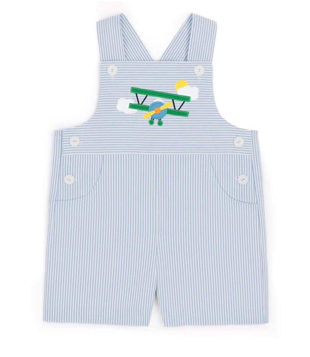 Seersucker Shortall With Airplane from Anderson Parker