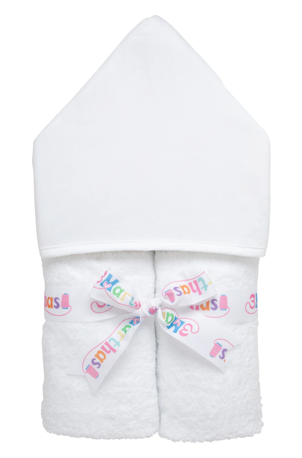 Seersucker Stripe Everykid Towel - White from Anderson Parker