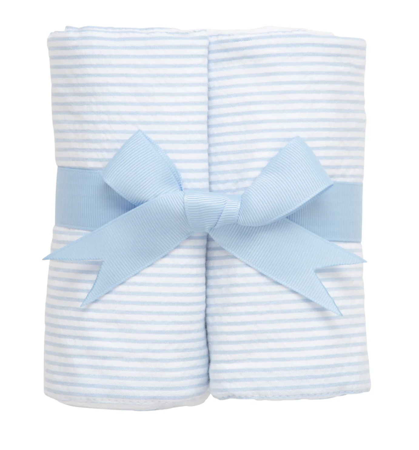 Seersucker Stripe Set of Two Burps - Blue from Anderson Parker