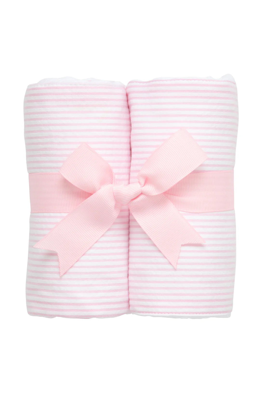 Seersucker Stripe Set of Two Burps - Pink from Anderson Parker