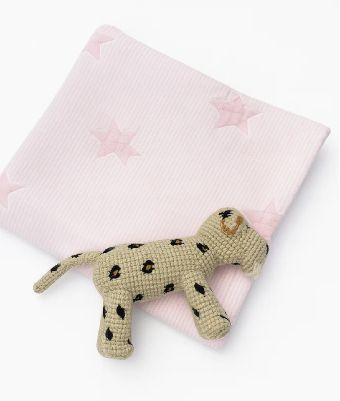 Seersucker with Stars Baby Blanket - Pink from Anderson Parker