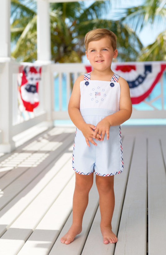 Shadwell Shortall - Broadcloth - Buckhead Blue/Pierce Mill Plaid Seersucker from Anderson Parker