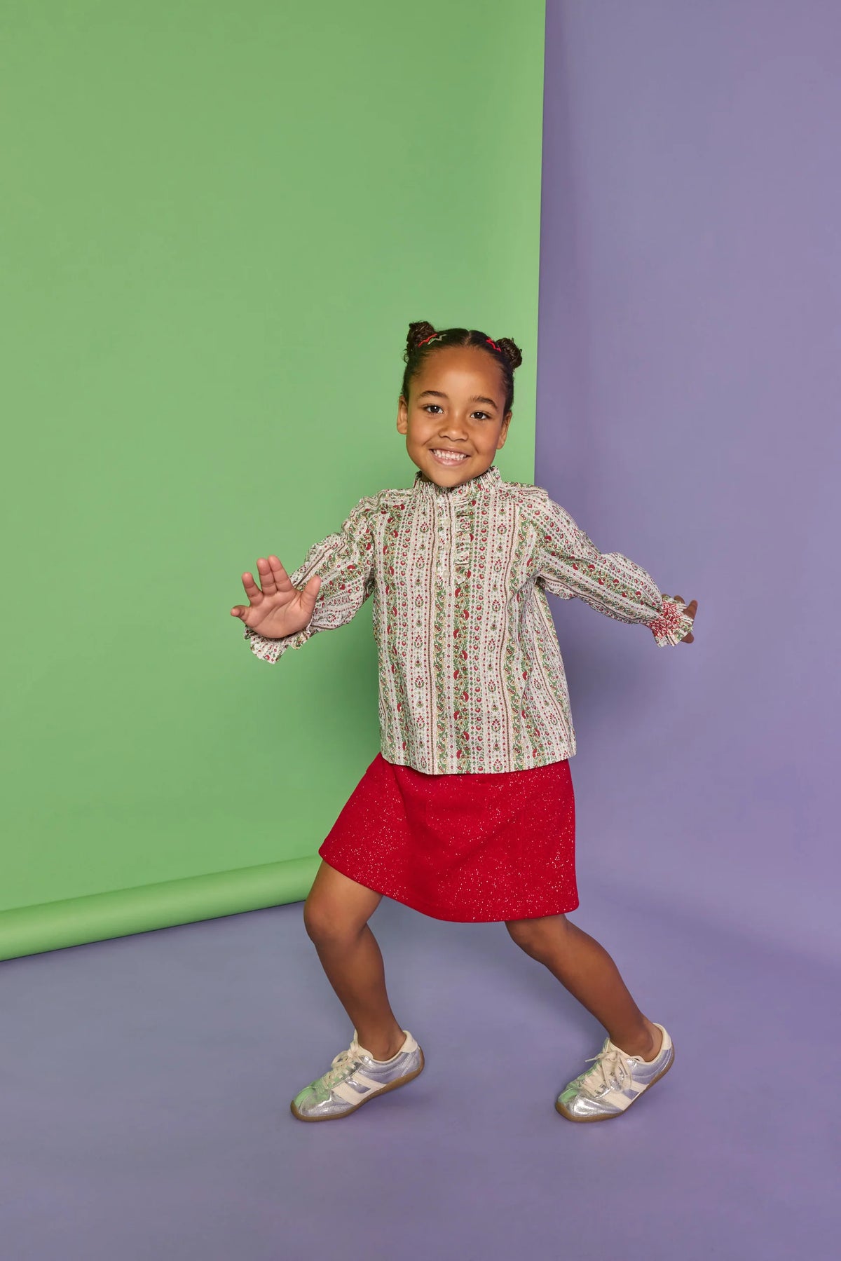 Shannon Top - St Moritz Floral Stripe from Anderson Parker