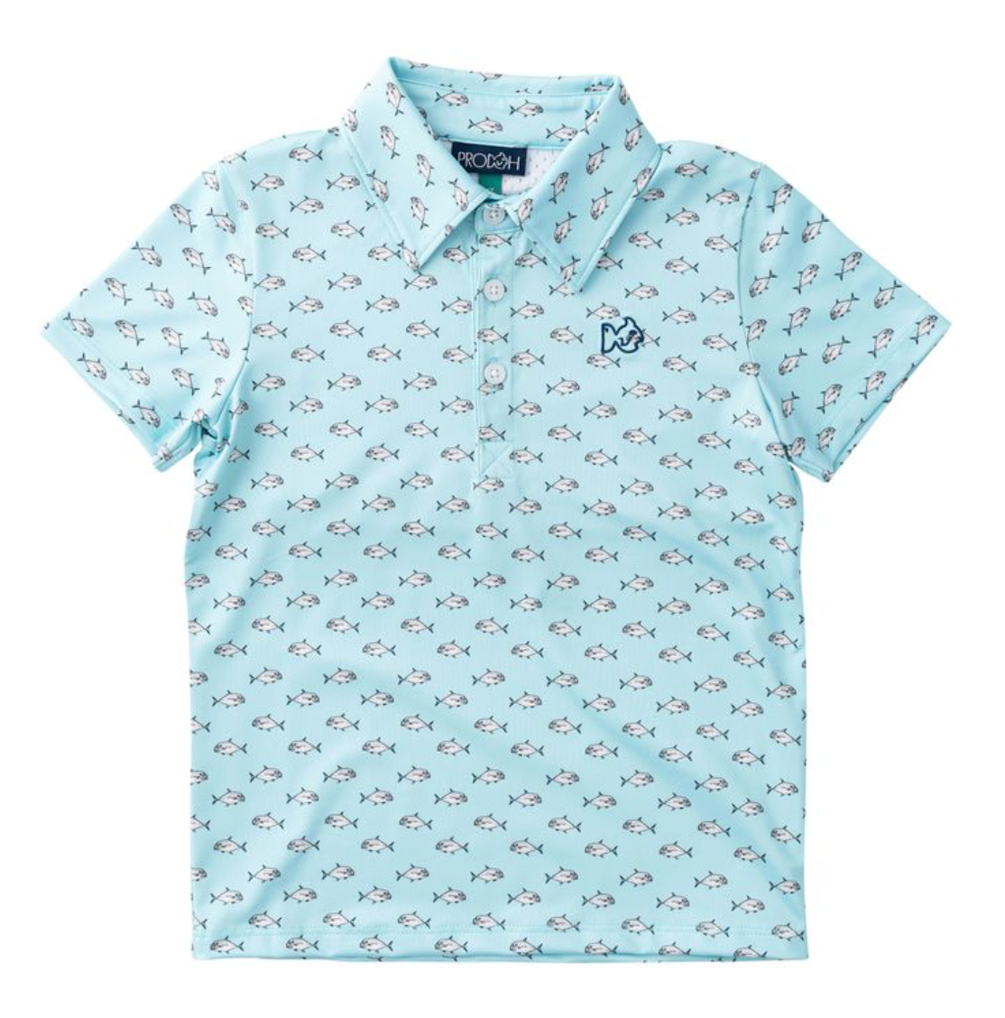 Short Sleeve Pro Performance Polo - African Pompano Fish Print from Anderson Parker