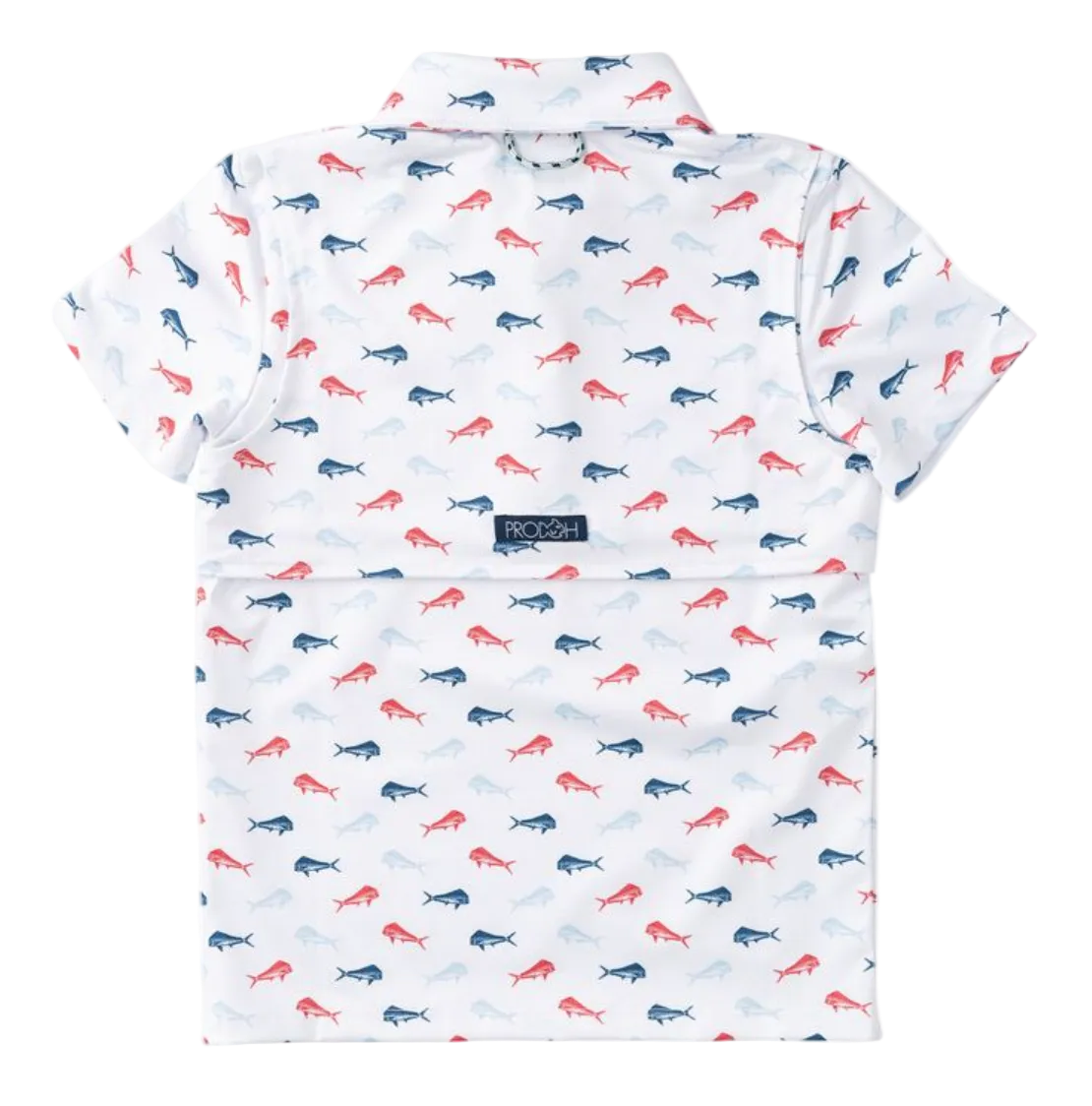 Short Sleeve Pro Performance Polo - Americana Fish Print from Anderson Parker