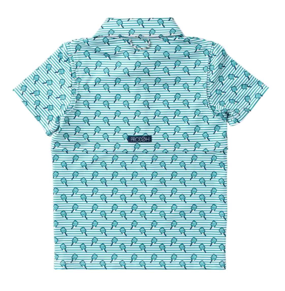 Short Sleeve Pro Performance Polo - Marina Green Pickleball Print from Anderson Parker