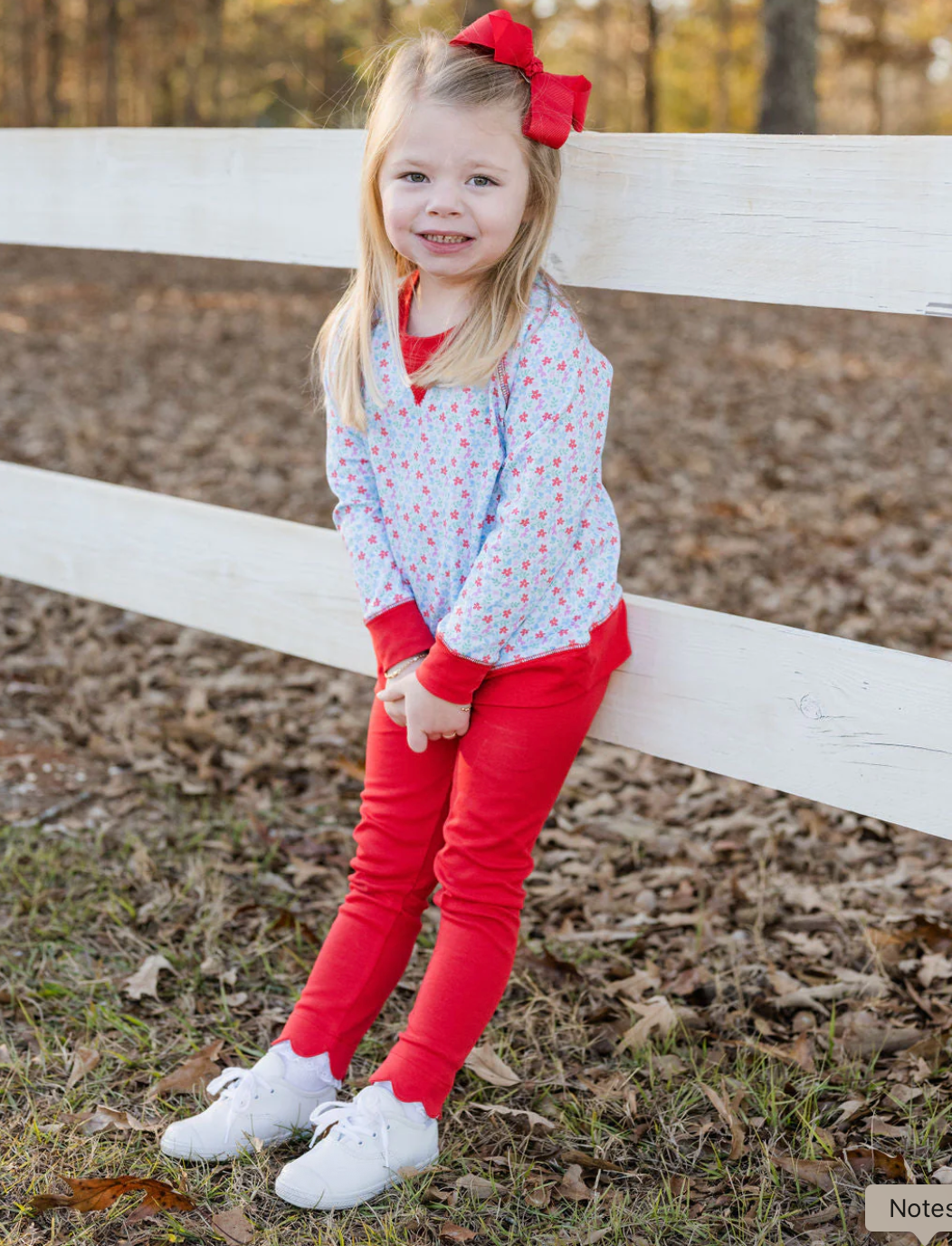 Sidney Sweatshirt & Scalloped Legging Set - Full Bloom from Anderson Parker