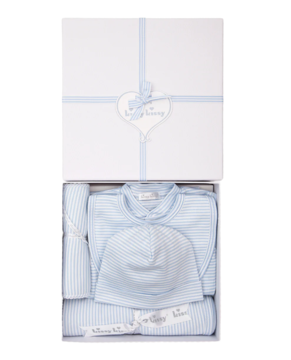 Simple Stripes Baby Outfit 5PC Gift Set with Gift Box from Anderson Parker