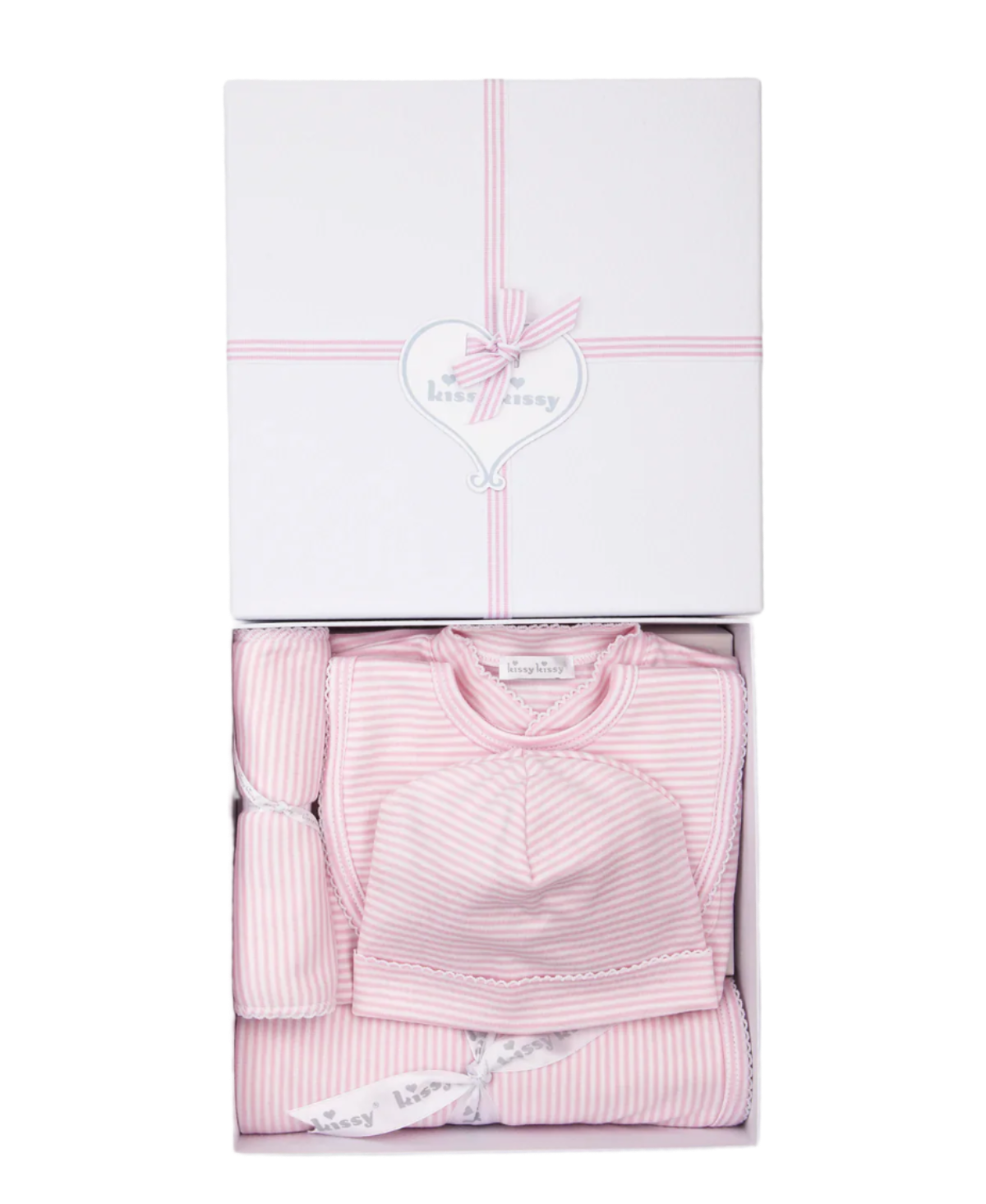 Simple Stripes Baby Outfit 5PC Gift Set with Gift Box from Anderson Parker